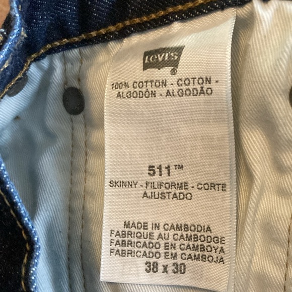 Levi Strauss 511 Jeans Men Size 38X30 Denim - Picture 11 of 12